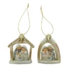 Transpac Resin Nativity Ornament Set Of 2 Colorful Tabletop Christmas Decorations For Indoor Use And Gift Giving