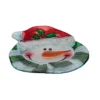 Transpac 12 Inch Holiday Snowman Platter With Santa Hat Perfect For Christmas Serving And Entertaining