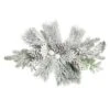 Transpac Artificial 26 In. Green Christmas Frosted Artificial Centerpiece