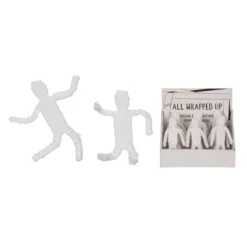 Transpac Wire Wrapped Fabric Mummy Figurine Decorative Object For Halloween Tabletop Soft Canvas Indoor Use Gift