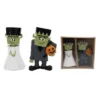 Transpac Mr And Mrs Frankenstein Resin Figurines Halloween Decor Multicolor Tabletop Mantel Decorative Objects Gift