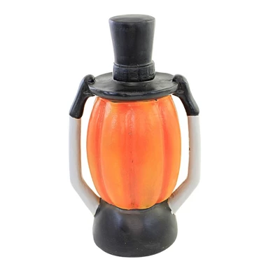 Halloween 9.5 Inch Pumpkin Head Led Halloween Figurine , Lighted Halloween Decor Light-Up Skeleton (1PC)