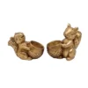 Transpac Set Of 2 Resin Squirrel Figurines Decorative Fall Harvest Tabletop Decor Indoor Gift Hostess Seasonal Decoration