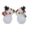 Transpac 6.25 In Happy Snowman Christmas Figurine Set , Christmas Decor Christmas Candy Cane Coal Buttons (2PC)