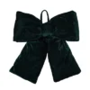 Transpac Velvet Oversized Green Bow Decorative Object For Christmas Tabletop Decor Indoor Use Gift Giving And Festive Touch
