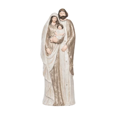 Transpac Light Up Holy Family Figurine Multicolored Decorative Christmas Tabletop Battery Operated Ideal Holiday Gift