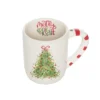 Transpac 15oz Ceramic Mug Dot Tree Multicolor Christmas Drinkware Perfect For Gifts And Holiday Decor Dishwasher Safe