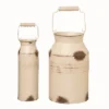 Transpac Metal Beige Harvest Rustic Jugs With Handle Set Of 2