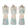 Transpac Small Resin Coastal Angel Decor Set Of 3 For Christmas Home Decorations And Decorative Objects